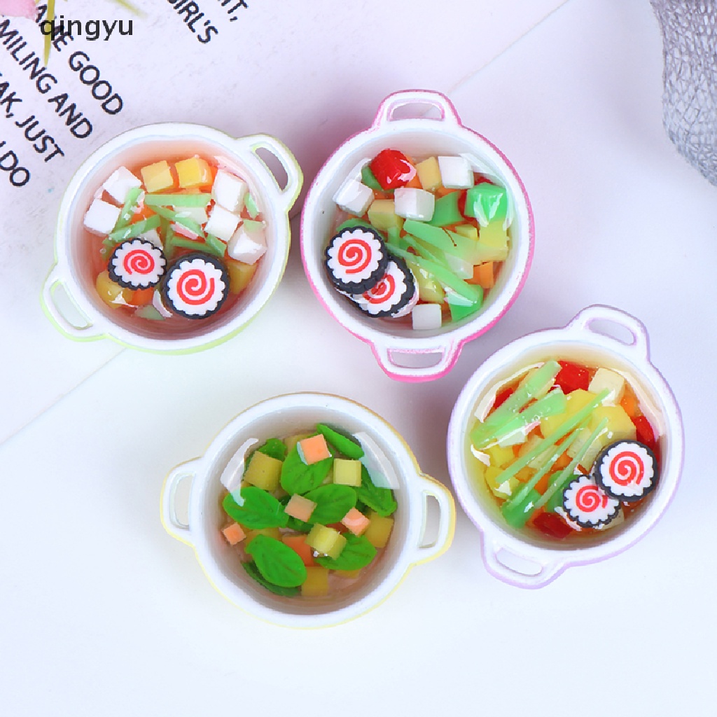 Nồi Nấu Súp Mini Màu Sắc Xinh Xắn 1: 12 Trang Trí Nhà Búp Bê
