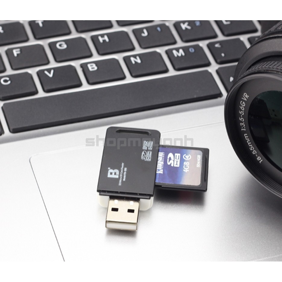 Đầu đọc thẻ nhớ Micro SD/SD/MMC FB-360, Chính hãng