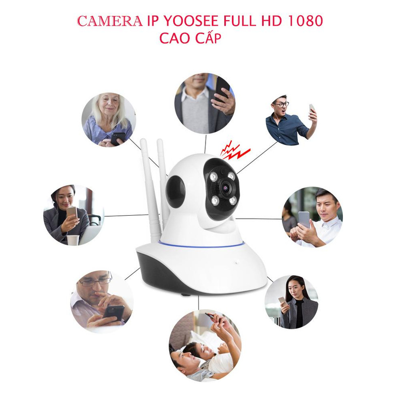 Camera Trong Nhà Yoosee (2 dâu) 1920x1080 Full HD,Hình Ảnh Sắc Nét Không Giật, Cảm Ứng Chuyển Động | BigBuy360 - bigbuy360.vn