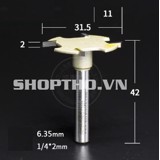 Mũi phay Arden 1612 - đánh rãnh 1/4*2mm