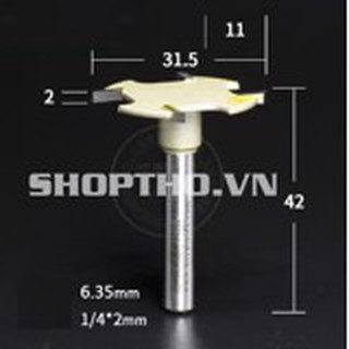 Mũi phay arden 1612 - đánh rãnh 1/4*2mm