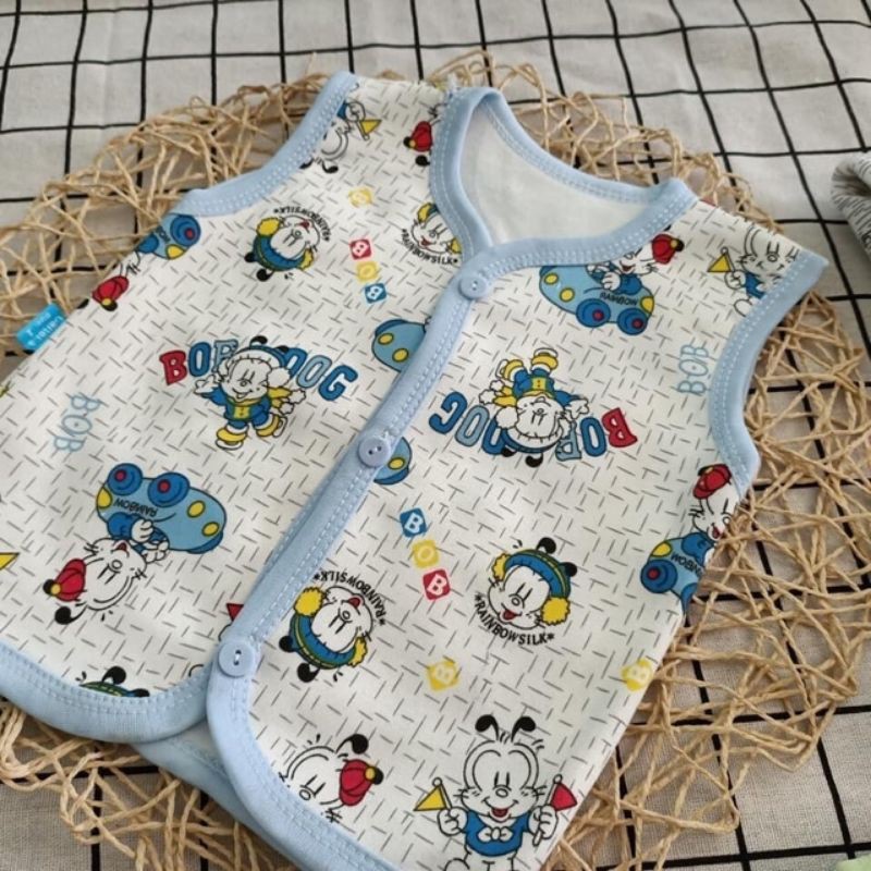 Áo gile, áo khoác, áo lạnh nỉ bông cộc tay cho bé - PoSam Kids