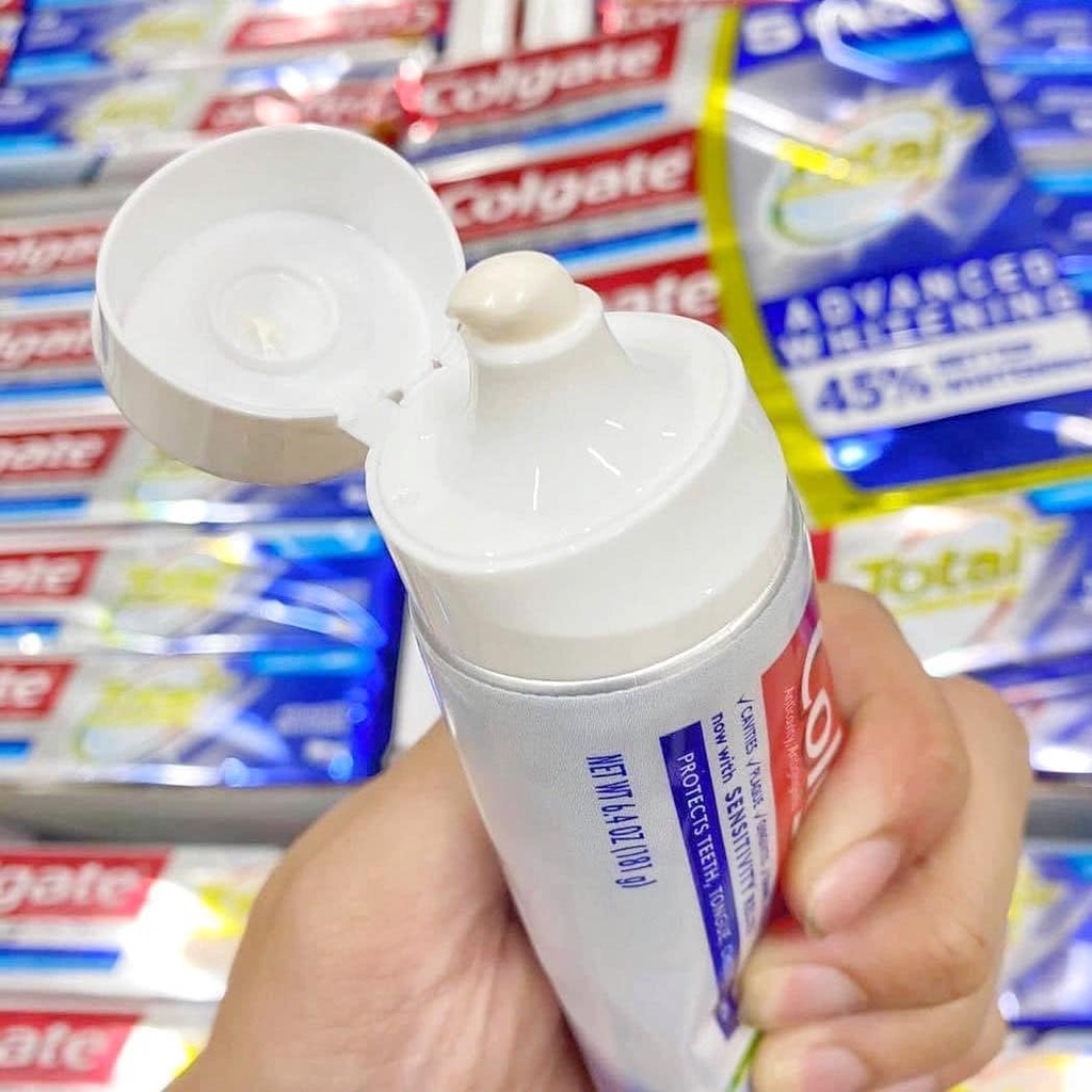 [Giá sale] Kem đánh răng Colgate Total Whole Mouth Health Mỹ 181gr - hương thơm tươi mát, tự tin khi giao tiếp