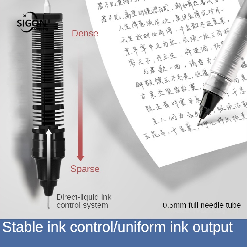 Bút Bi Mực Nước Dung Tích Lớn Khô Nhanh Màu Sắc Đẹp Mắt