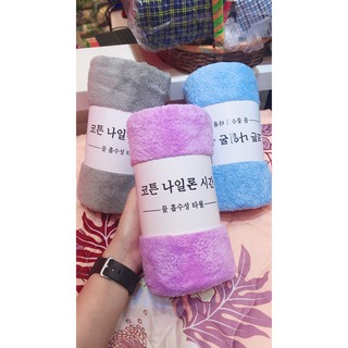 KHĂN TẮM XUẤT HÀN 70*140  CÓ MÓC TREO