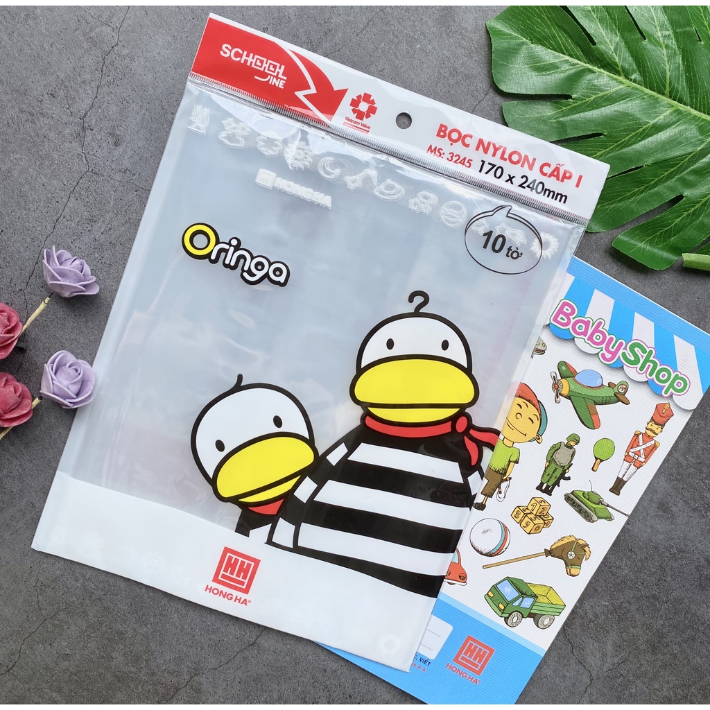 Bọc sách - vở ô ly/kẻ ngang/cải cách/A4 - Hồng Hà/Campus/Classmate - vpp Diệp Lạc