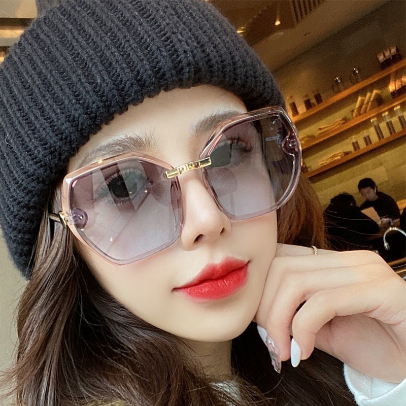 Kính Mát Gọng Đa Giác Phong Cách Âu Mỹ Cổ Điển Chống Tia UV Thời Trang Sự Bảo Vệ