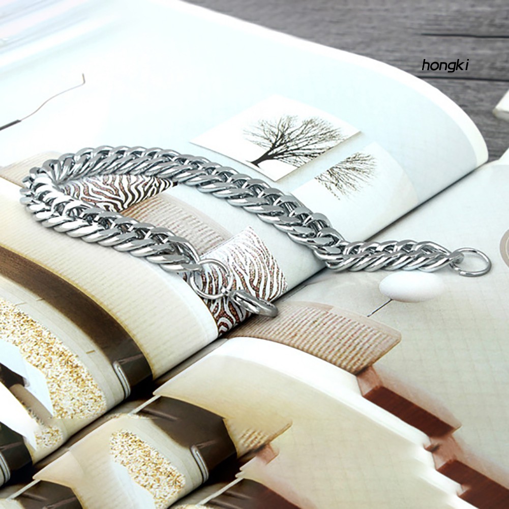 Vòng Tay Thép Titan Không Gỉ Phong Cách Punk Rock Thời Trang Dành Cho Nam