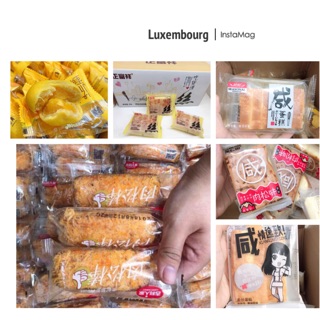 Sg sẵn 1 kg bánh ruốc mặn Đài Loan được chọn vị