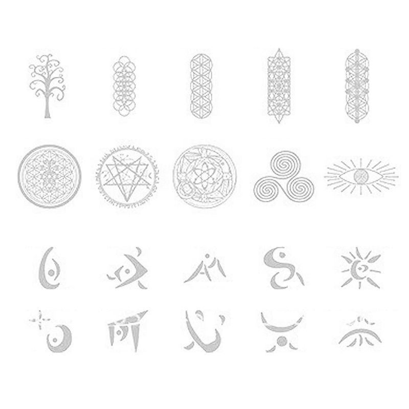 Sa Bộ Nhãn Dán Họa Tiết Hoa Trang Trí Trong Suốt