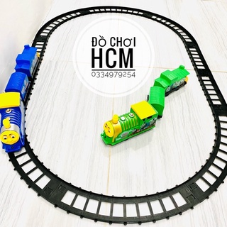[SIÊU TO CÓ ĐÈN NHẠC] Đồ chơi đường ray xe lửa tàu hỏa Thomas dành cho bé thích khám phá mô hình xe, đường tàu 8014A