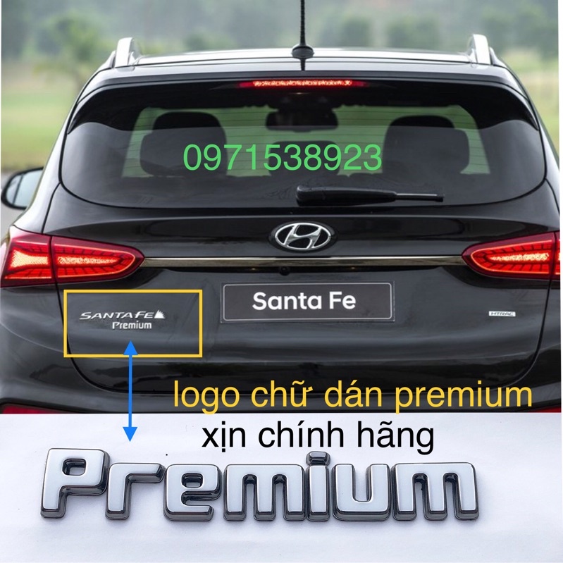 LOGO CHỮ NỔI PREMIUM SANTAFE XỊN CHÍNH HÃNG
