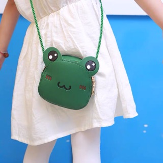 Túi đựng bao lì xì, túi hộp, túi đeo chéo da PU, túi lì xì cho bé, túi Ếch xanh