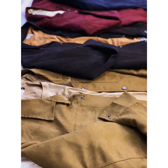 Áo khoác nam nữ Suede Camp Jacket