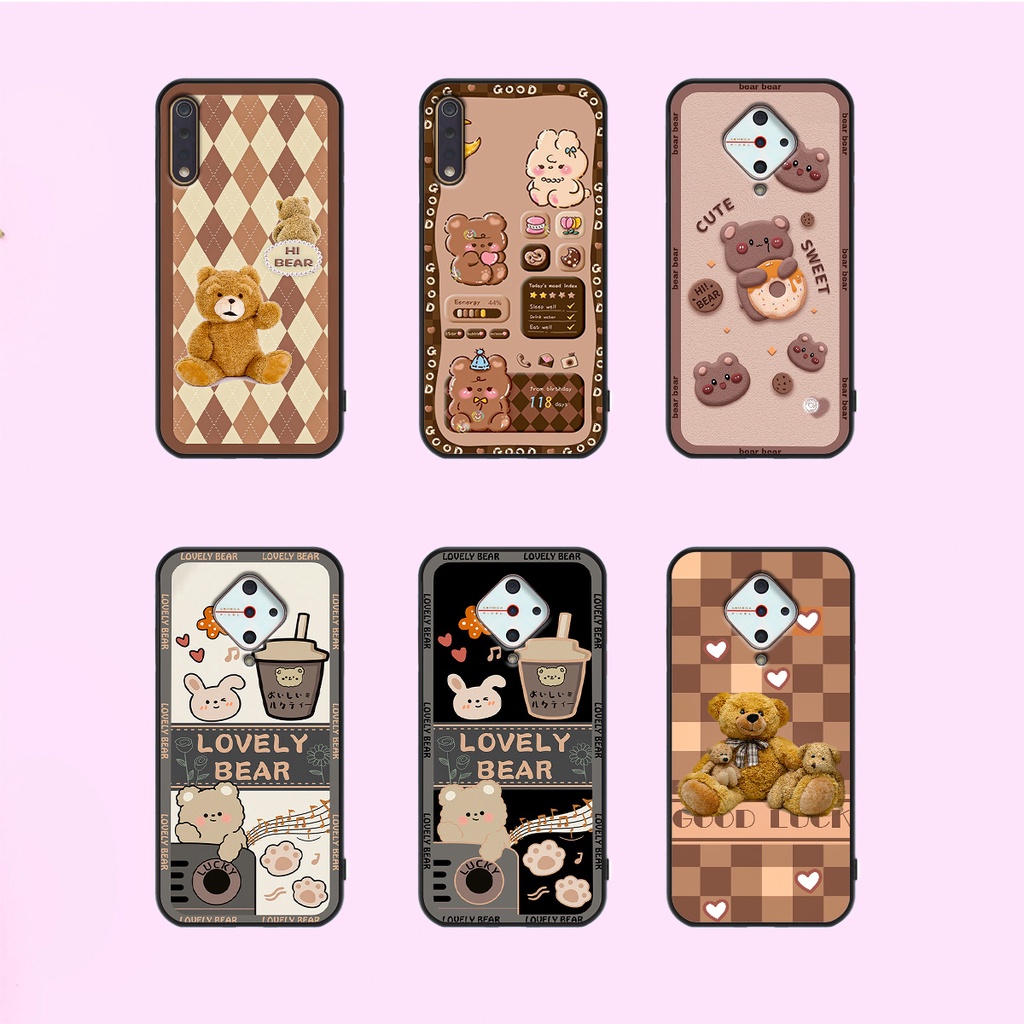 Ốp lưng Vivo S1 - Vivo S1 Pro in hình gấu bear dễ thương, bền đẹp