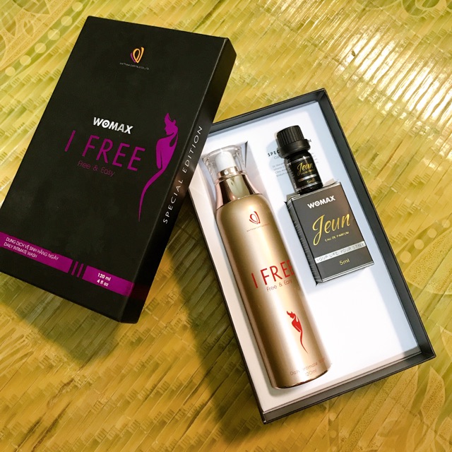 COMBO DUNG DỊCH VỆ SINH IFREE 120ml TẶNG NƯỚC HOA VÙNG KÍN JEUN 5ml nhập khẩu Pháp và Đức