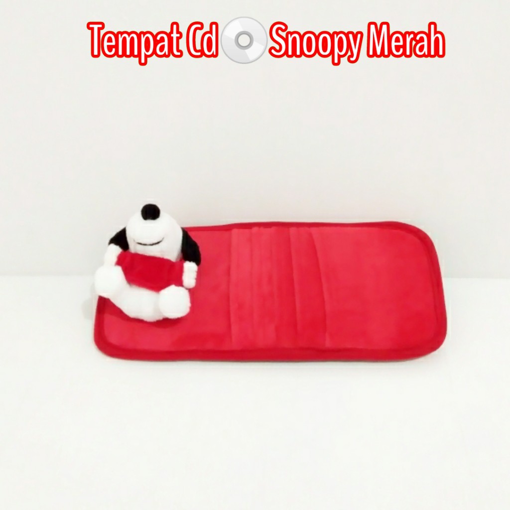 Hộp đựng CD hình Snoopy màu đỏ