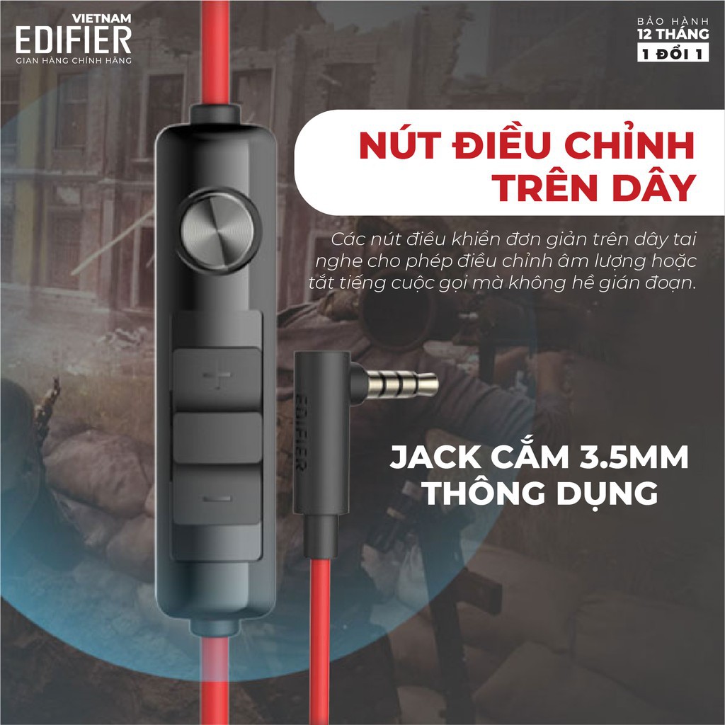 HÀNG CAO CẤP -  Tai nghe gaming EDIFIER GM2 SE Micro chống ồn Âm thanh sống động - Hàng phân phối chính hãng - Bảo hành 