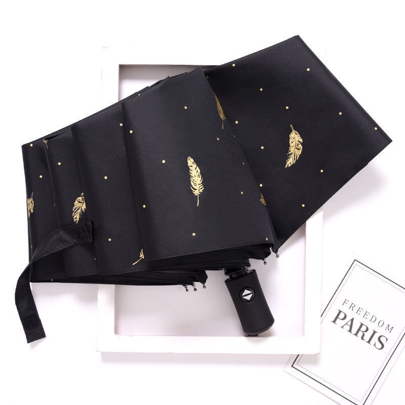 Ô che mưa chống nắng TỰ ĐỘNG mẫu mới gấp gọn in hình cute, dù đi nắng cản tia UV cầm tay đi học, du lịch- JANNA