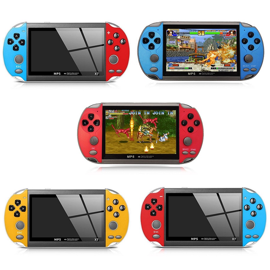 Máy Chơi Game Cầm Tay X7 - Có 900 game - Hỗ Trợ Chơi Game, Nghe Nhạc, Xem Phim, Đọc Sách, Tải Game - Màn Hình 4.3 Inch
