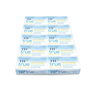 [CHỈ GIAO HÀNG MIỀN BẮC] Bơ lạt tự nhiên TH True Milk vỉ 10 viên Natuaral Unsalted Butter Giao tỉnh có bị chảy nhẹ