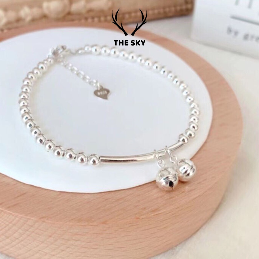 Lắc Tay Chuông Kêu Leng Keng Mẫu Mới Hàng Thiết Kế The Sky Vt1030