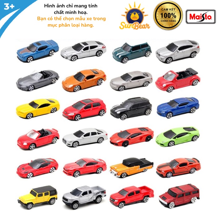 Đồ chơi mô hình xe Hot Wheels Matchbox Tomica Siku 1:64 - Sun Bear