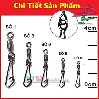 Khoá Link || Mani chống xoắn câu cá 2 vòng loại tốt