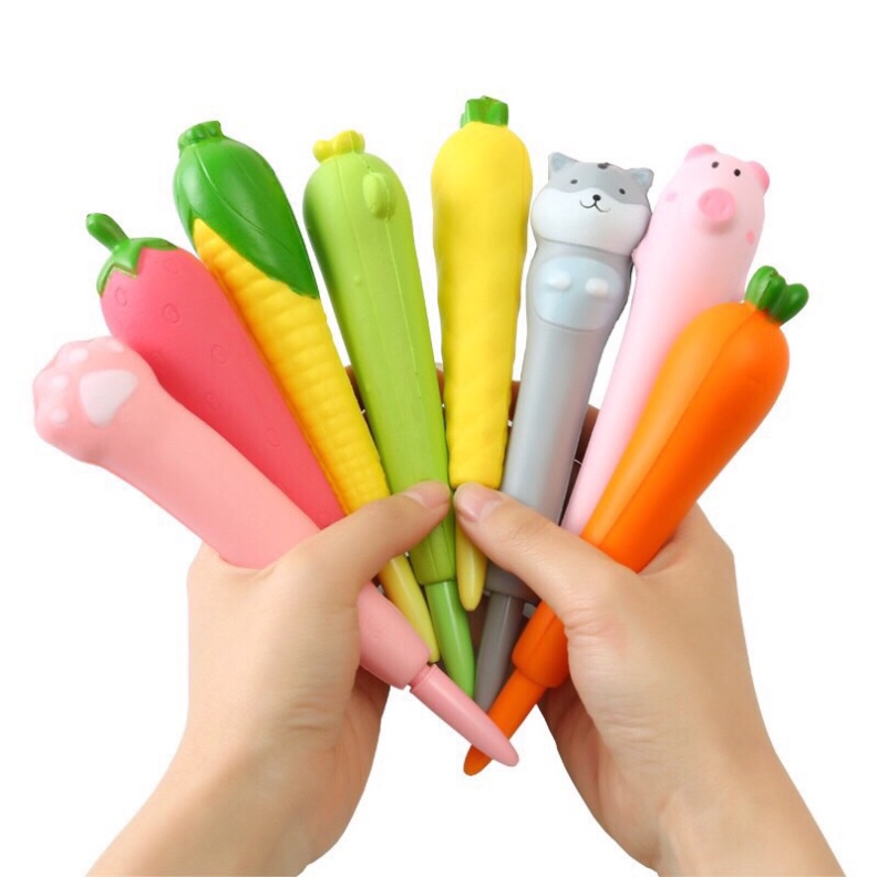 Bút Nước Squishy Pilu Bút Xả Stress Nhiều Hình Siêu Đáng Yêu Có Thể Tháo Rời
