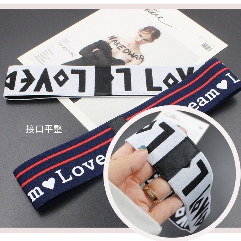 1 Băng Đô Co Giãn In Chữ Love Phong Cách Hip Hop Dành Cho Bé Trai