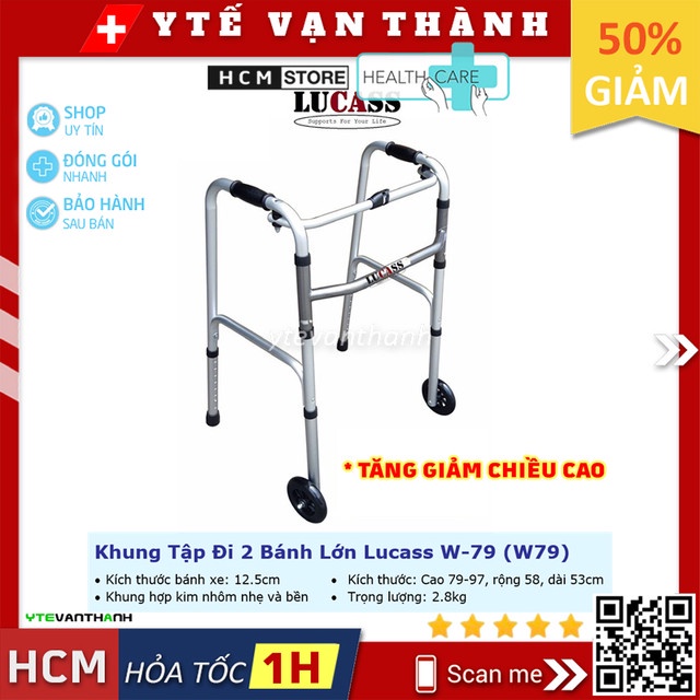 Khung Tập Đi Lucass W-79 (W79) (Bánh Lớn) -VT0140