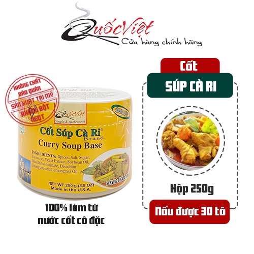 Gia Vị Nấu Súp Cà Ri Cốt Quốc Việt 250g - Nhập Khẩu USA