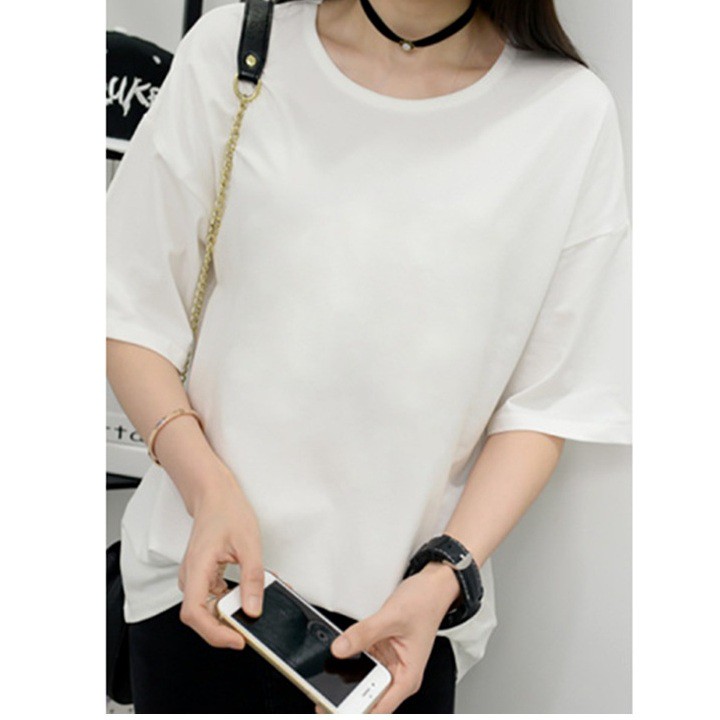 Áo thun trơn tay lở C147