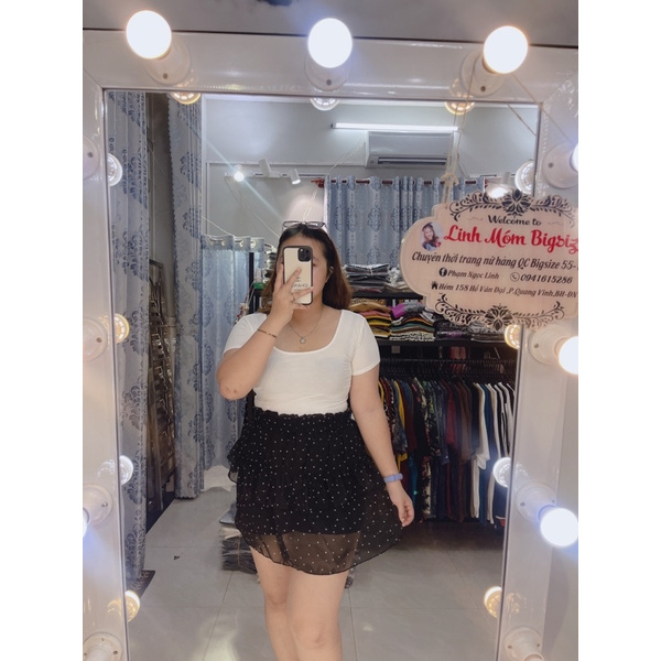 CHÂN VÁY BÈO TẦNG BIGSIZE TKLINHMOM | BigBuy360 - bigbuy360.vn