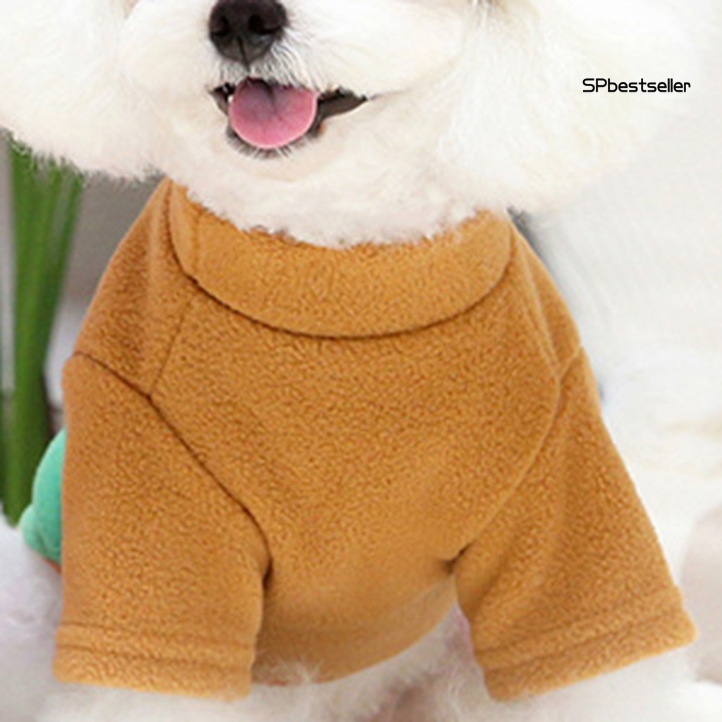 Áo sweater dày giữ ấm hai chân màu sắc xinh xắn cho thú cưng