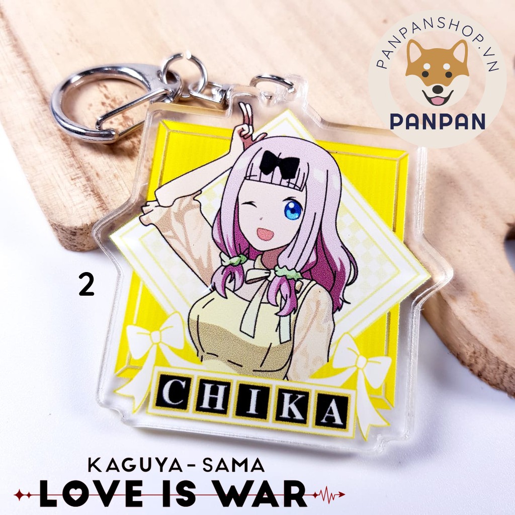 Móc Khoá Anime Mica Acrylic Kaguya-sama: Love Is War Váy Dạ Hội (6CM)