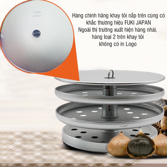 Máy làm tỏi đen Fuki New FK-909 dòng cao cấp loại 5L (tím bạc)