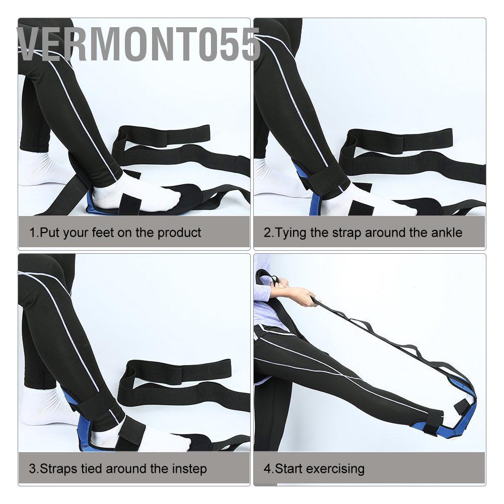 Vermont055 Đai kéo giãn chuyên nghiệp Yoga Pilates Dây đai phục hồi chức năng chân Thiết bị tập thể dục