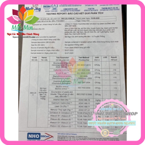 [COMBO 2 HỘP  ] Ngũ Cốc Lợi Sữa - Bột Ngũ Cốc Lợi Sữa Dinh Dưỡng Min Min Từ 30 Loại Hạt (500GAM)