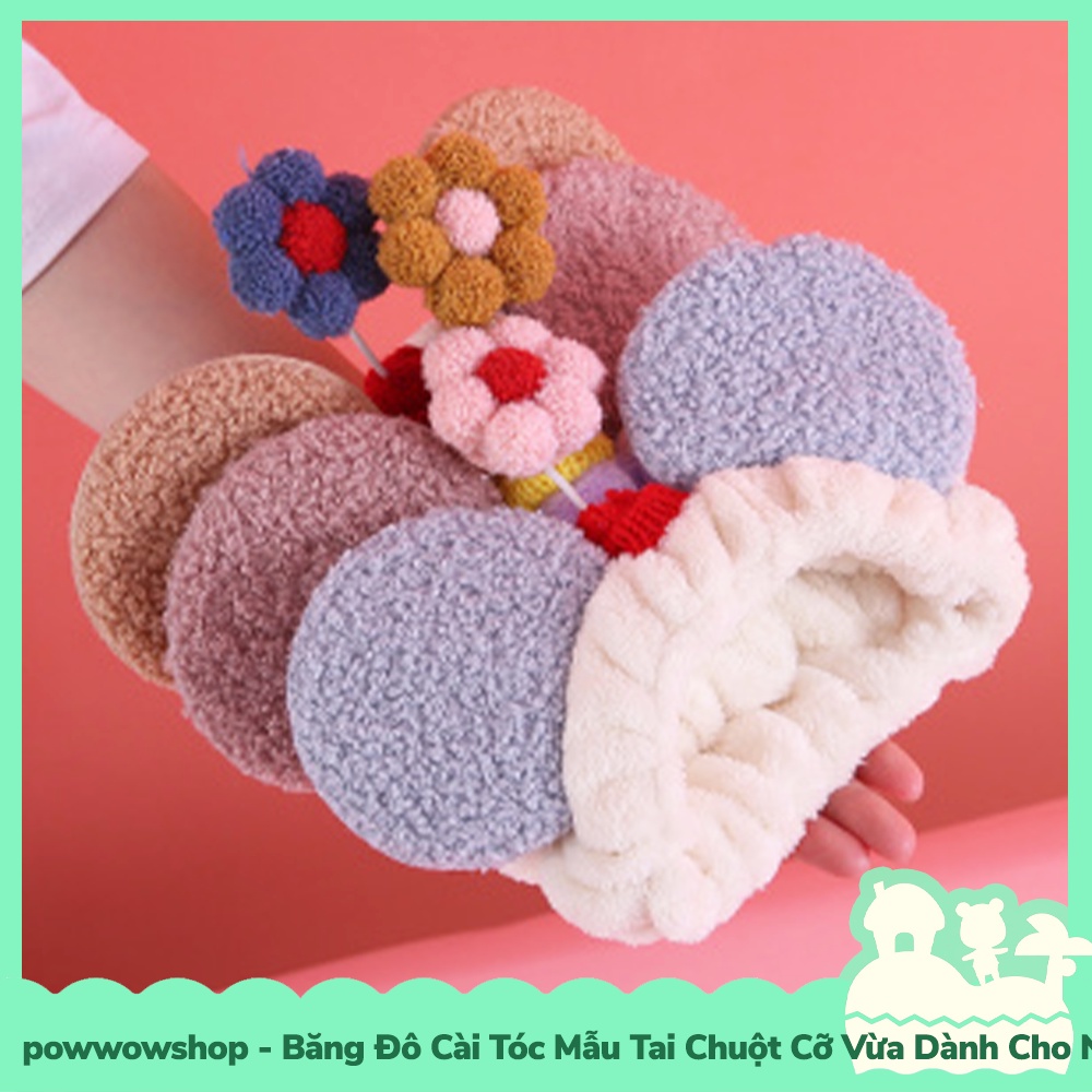 [Sẵn VN - Hỏa Tốc] Băng Đô Cài Tóc Thun Co Dãn &amp; Cứng Mẫu Tai Chuột Dành Cho Nam Nữ