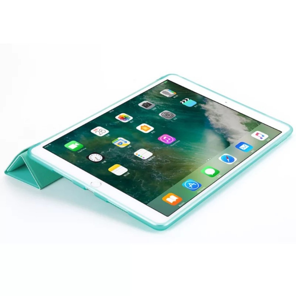 Bao da ipad Silicon Gập Tam Giác đẹp ipad Pro 12 9/11/Air 3/Air4/gen 5/6/7/8/9...MART CASE