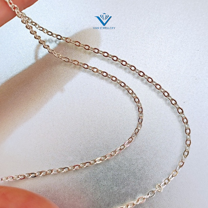 Dây chuyền bạc ta sợi cơ bản s99 loại 0.7 chỉ Van jewelry V10653