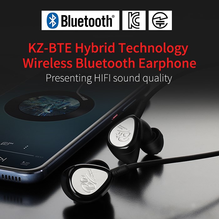 【COOL】KZ BTE wireless Bluetooth, sports, waterproof HIFI bass earbuds, in-ear monitoring APTX headphones