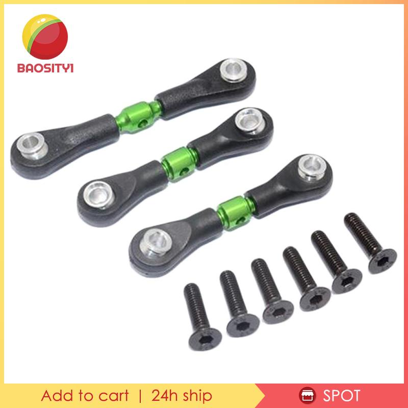 Bộ 3 Thanh Kéo Kim Loại Màu Xanh Lá Cây Cho Xe Điều Khiển TT02 TT02T RC