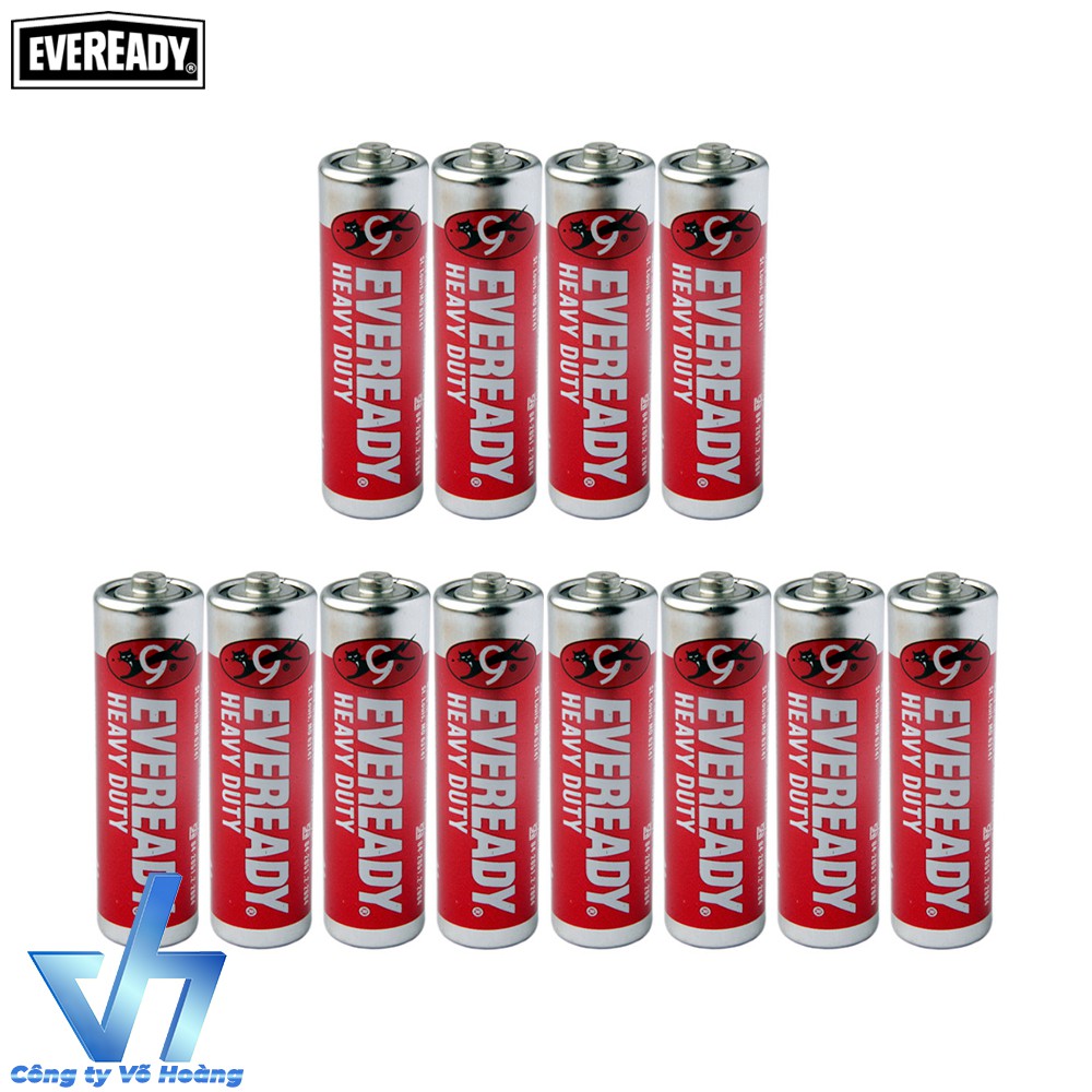 Bộ 12 pin AA Eveready Heavy Duty (Đỏ)