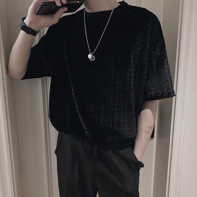 Áo Thun Tay Ngắn Cổ Tròn Dáng Rộng Thời Trang Dành Cho Nam Giới