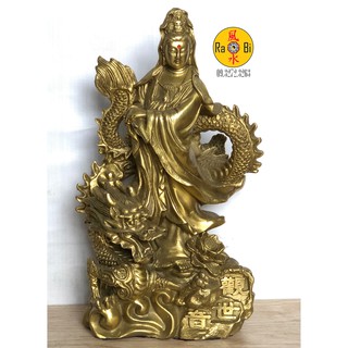 Quan Âm đứng rồng - Tượng Đồng Thờ Cúng
