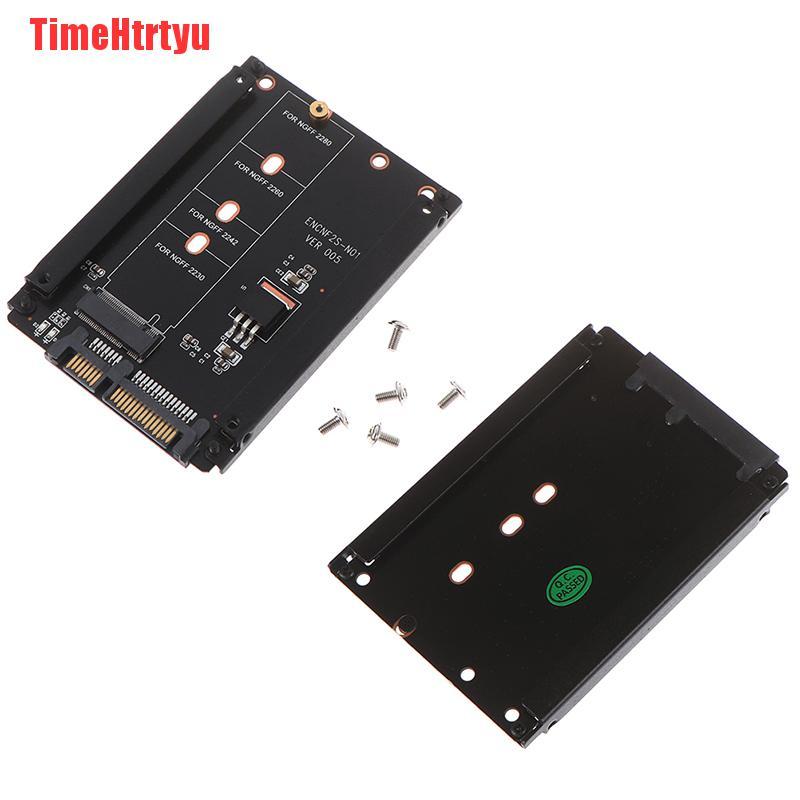 Thẻ Chuyển Đổi Timehttyu Metal B + M Key M.2 Ngff Ssd Sang 2.5 Sata 6gb / S Kèm Adapter M2 Ngff