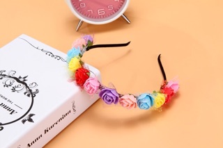 Bờm hoa cài tóc chụp ảnh kỉ yếu