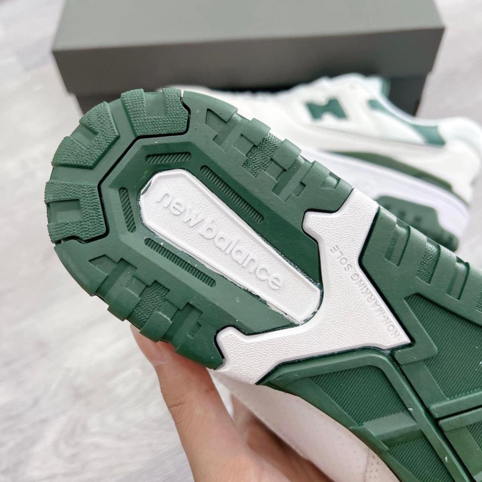 ️🎯 Giày New Balance 550 ‘White Green’, Xanh navi, Đen, giày thể thao nam nữ, bản chuẩn Trung xịn